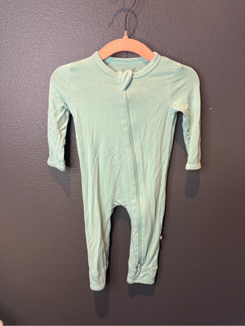 Kyte BABY Mint Green Long-Sleeve Zipper Footie
